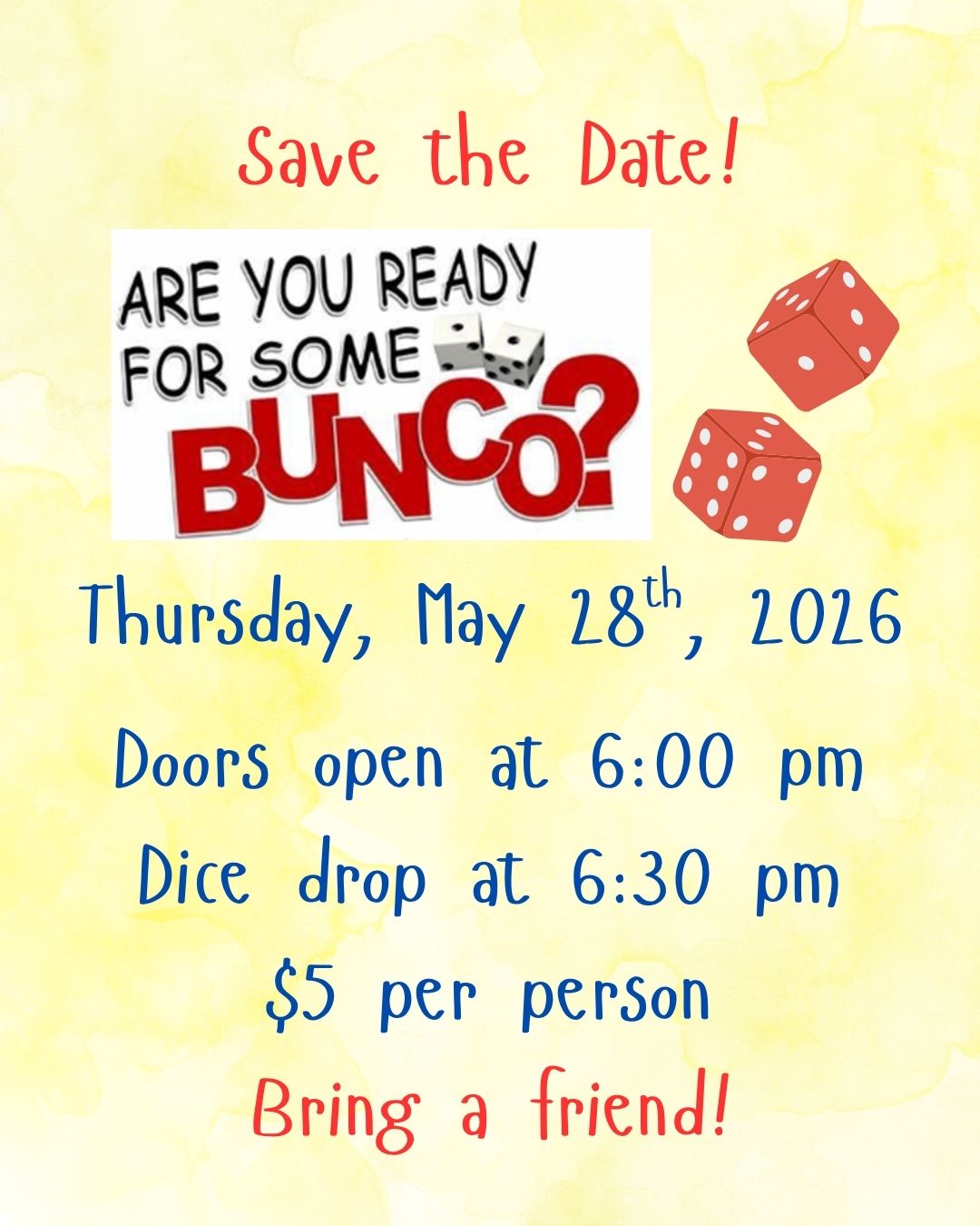 2026 Bunco